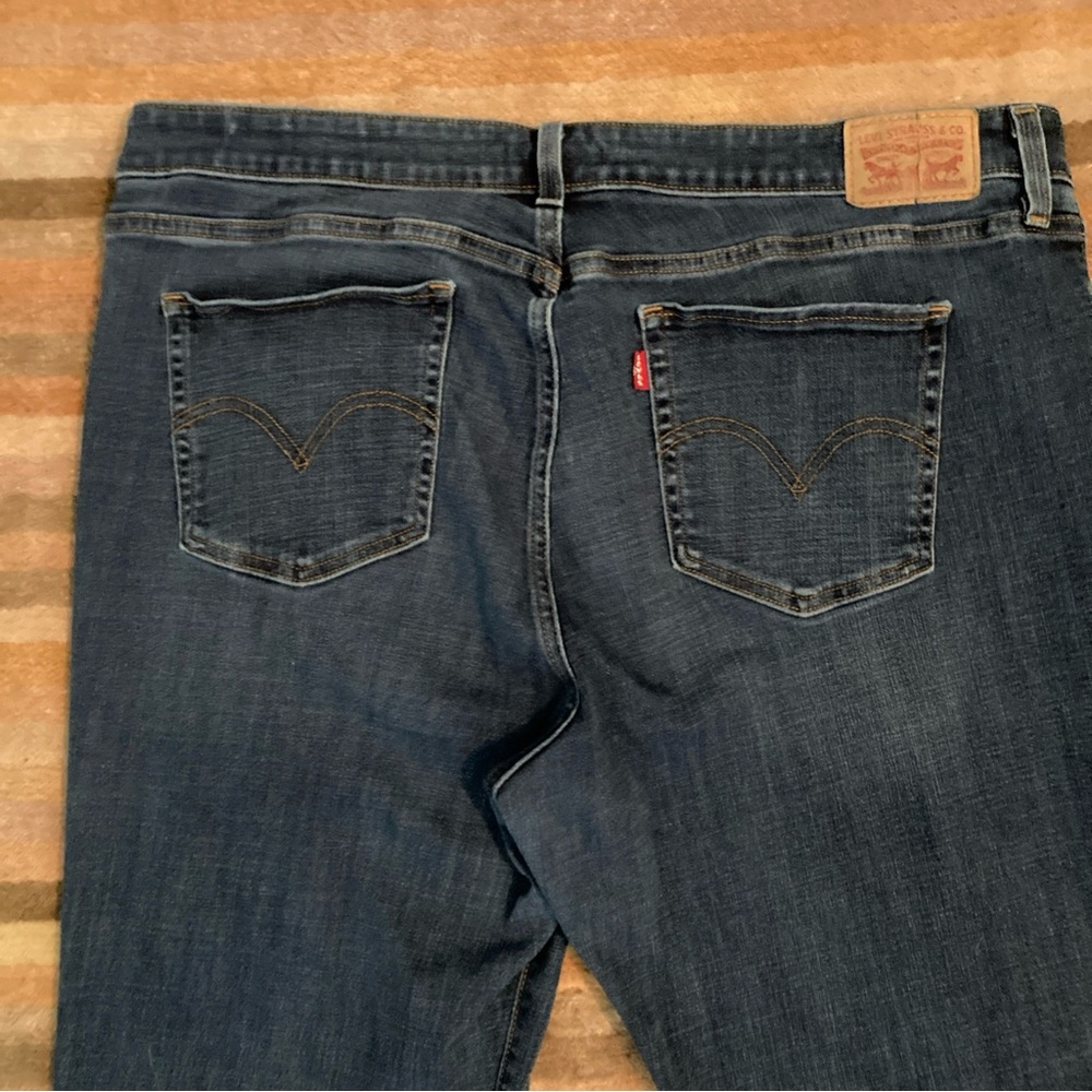 Levis 414 Jeans Womens Size 18W Dark Denim Classic Straight - Picture 2 of 7